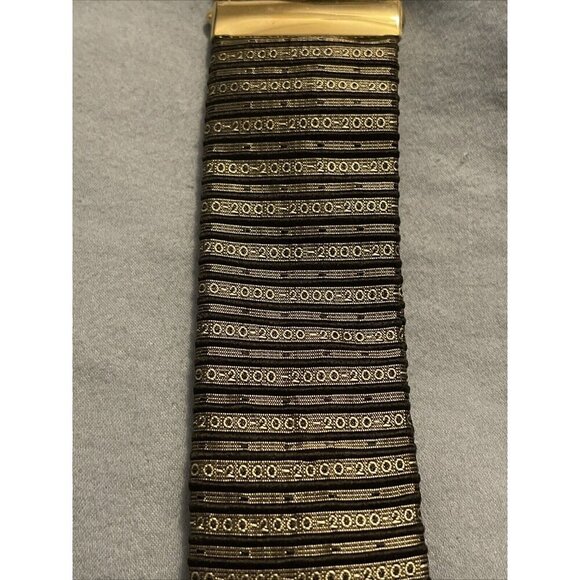 Vintage Trafalgar Silk & Leather Y2K 2000 Braces Suspenders Adjustable‎ Size - Picture 3 of 13